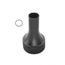 Zoellner Ear Speculum Fig. 4 - Oval - Black Stainless Steel, 3.8 cm / 1 1/2" Tip Size 8.5 x 9.5 mm